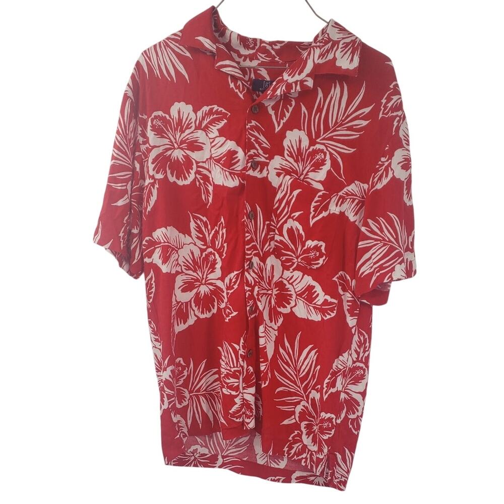 GEORGE Tropical Floral Hawaiian Shirt - Men's Size Small